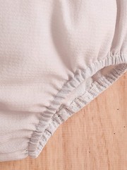 Children’s Floral Embroidered Striped Top and Bottom Set