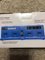 Kobalt 24 Volt Lithium-ion 4-Port Battery Charger Station KRC 2404-03 Li-Ion New