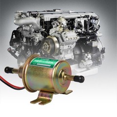 12V Universal 2.5-4PSI Gas Diesel Inline Low Pressure Electric Fuel Pump HEP-02A