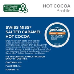 Swiss Miss Salted Caramel Hot Cocoa, Keurig Single Serve K-Cup Pods, 88 Count