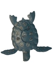 Blue Green Sea Turtle Indoor Wall Decor Art ~Set of 3~ Made of light metal
