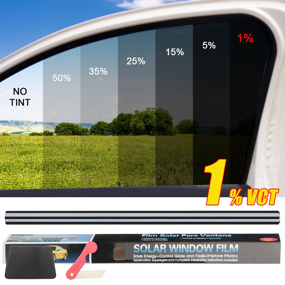 1-50% VLT Car Window Tint Film Roll for Car Home & Office – 20″ x 10FT/20FT