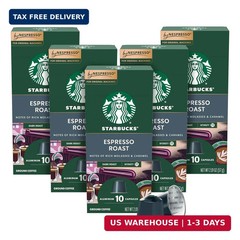 Starbucks by Nespresso Original Line Dark Roast Espresso, 50-count Espresso Pods