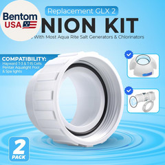 Salt Cell 2″ Union Replacement Kit for Only Hayward & Goldline Chlorine Generato