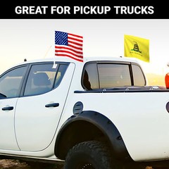 USA & Gadsden Don’t Tread On Me Car Flag 11×17 In Both Double Sided Printed 150D