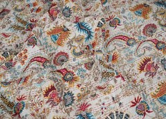 Floral print kantha quilt boho decor cotton bedspread handmade sofa cover quilts