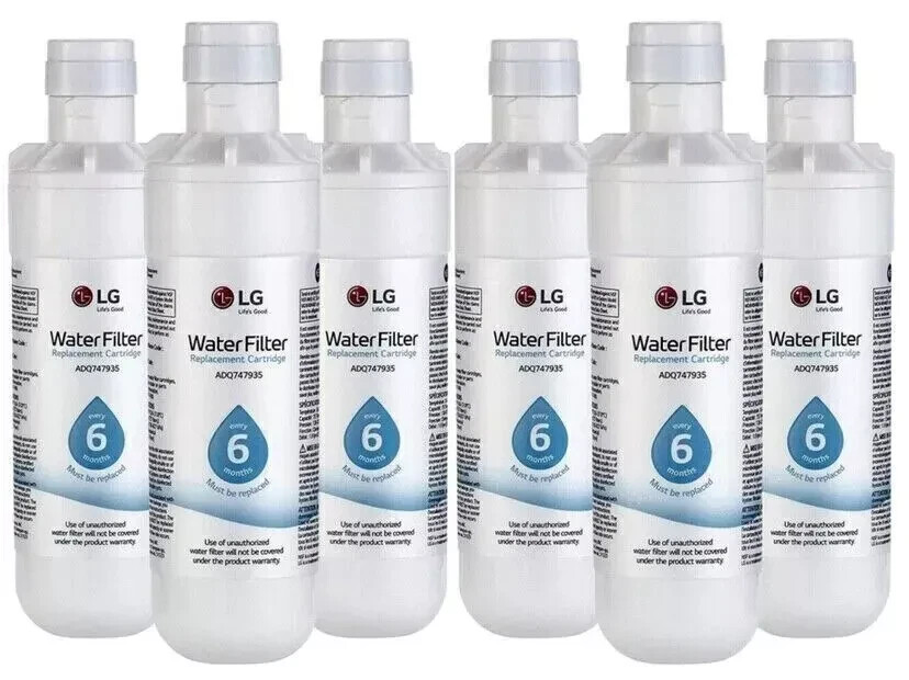 6 Pack Replacement Fridge Refrigerator Ice Water Filter LG LT1000P ADQ747935 F-1
