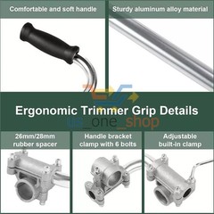 String Trimmer Handle Ergonomic Trimmer Grip Lawn Mower Handle Grip Auxiliary US