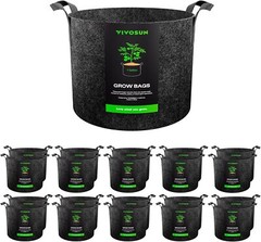 VIVOSUN 10/20 Pack Planting Grow Bags Fabric Pot Nursery Soil Nonwoven w/ Handle