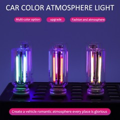 1PCS Touch Control Car USB Blue LED Light Atmosphere Night Light Dimmable New