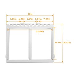 For Electrolux Frigidaire Refrigerator Crisper Shelf Frame 240364790 AP4393266