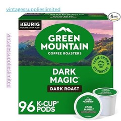 Green Mountain Coffee Dark Magic, Keurig K-Cup Pod, Dark Roast, 96 Count