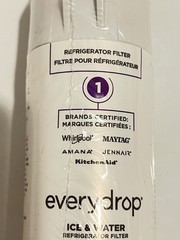 EveryDrop #1 Refrigerator Ice and Water Filter ΕDR1RXD1 P8RFWB2L