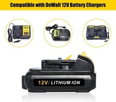 2PACK 3.0Ah 12V Max Lithium Battery for DEWALT DCB127-2 DCB120 DCB121 DCB123