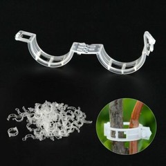 100-500Pcs 25mm Garden Plant Support Clips Tomato and Veggie Trellis Twine