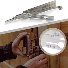 Hook & Pickup Tool Kit 2 in 1 Portable Lock Picking Set Ergonomic Handle USA