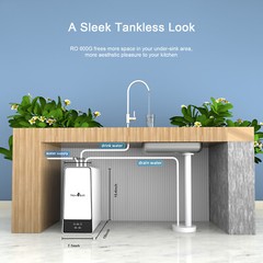Tankless Water Filter Purifier System Filtration Reverse Osmosis RO Under Sink
