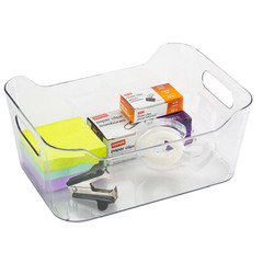 9.8 In. L X 7 In. W X 4.1 In. H 2 Pack Medium Storage Tote Bin Closet Drawer Org