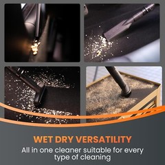 Giraffe Tools Wet Dry Vacuum Cleaner with 30FT Retractable Hose Wall-mounted USA