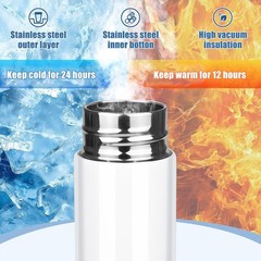 5oz Mini Water Bottle Small Insulated Stainless Steel Purse Water Bottle