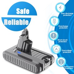 9.5Ah For Dyson V6/V7/V8 Battery DC58 SV10 SV11 Animal Absolute Li-Ion Battery
