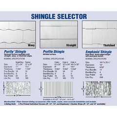 12 inch x 24 in Fiber Cement Shingle Siding Asbestos Replacement Ready to Pain