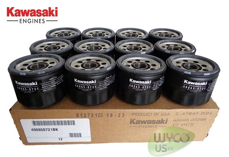 *NOT AFTERMARKET*12 KAWASAKI OIL FILTERS FS481V,FS541V,FS600V FS651V,FS691,FS730