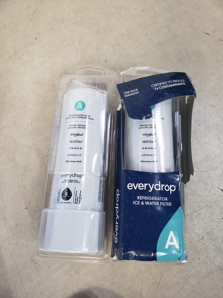 Lot of 2 – EveryDrop Refrigerator Ice & Wayer Filter EDRARXD1 (Filter A) Sealed