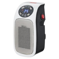 7.87 in Electric Outlet Ceramic Plug-In Space Heater, LCD Digital Screen, Up to