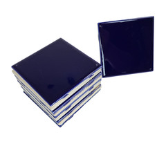 Blue Cobalt Ceramic Tile 4.25 in Subway Square Shower Kitchen Wall Backsplash