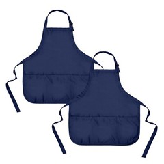 2-PACK Aprons Commercial Restaurant Cotton Spun Poly Bib Home Cooking Kitchen