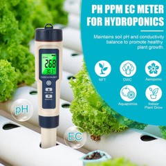 Professional 5-in-1 Water Tester Tool PH/TDS/EC/Salinity/Temperature for Pool