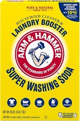 Arm & Hammer Super Washing Soda Detergent Booster & Household Cleaner, 55oz.