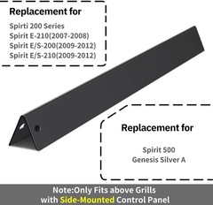X Home 7534 21.5-Inch Heavier Flavorizer Bars for Weber Genesis Silver, 5-Pack