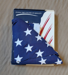 United States US Flag Flying the Colors of Quality 50 Star 3′ x 5′ + Box