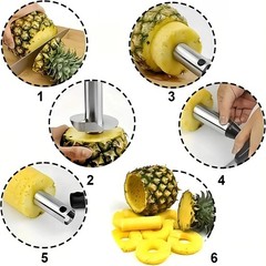Pineapple Corer Slicer Peeler Cutter Stainless Steel Sliver Kitchen Fruit Tools