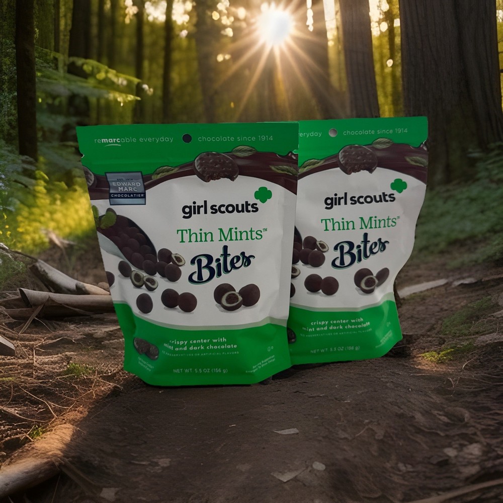 Girl Scouts Thin Mints Bites 5.5 Oz Pack Of 2 New