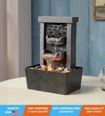 Home Décor 10.3 in Indoor Waterfall Fountain Relaxation High Pressure Water…