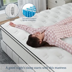 12″14″ Mattress In A Box Gel Memory Foam Hybrid Spring Twin Full Queen King Size
