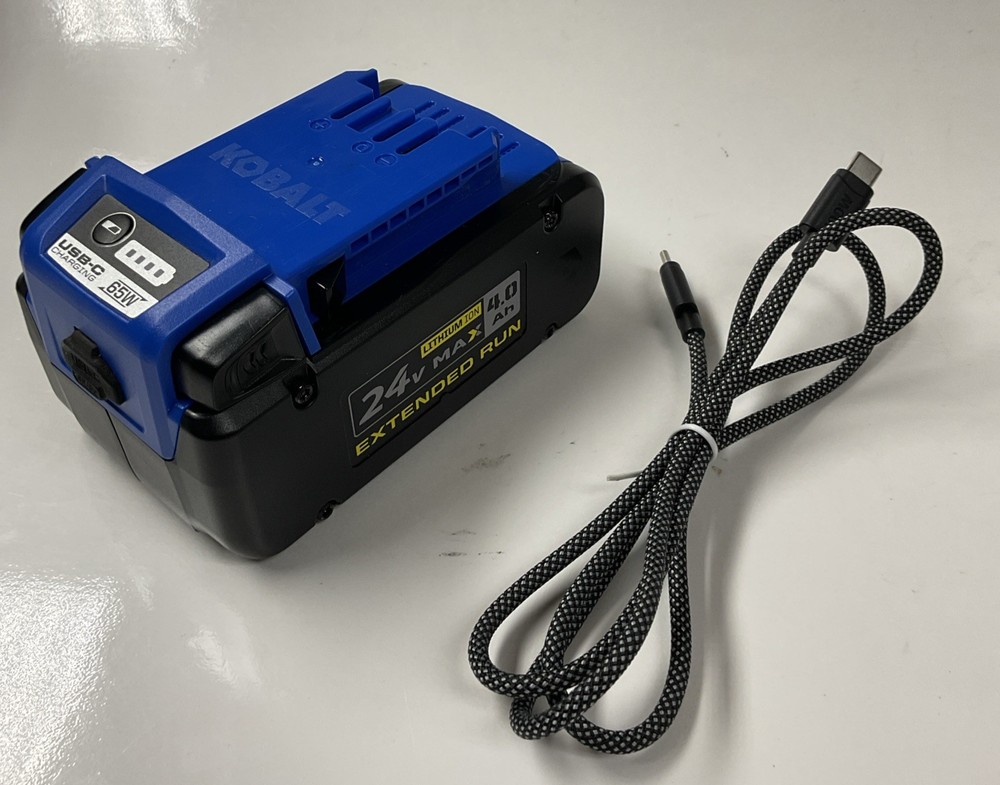 Genuine Kobalt 24V MAX 4.0 Ah Extended Run Battery w/ USB-C Model KB 424A-06