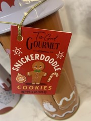 Gourmet Holiday Cookie Tin, Chocolate Chip/Almond/Snickerdoodle/, Christmas Gift