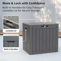 Compact 31 Gallon Waterproof Storage Bin for Outdoor Essentials – Easy Assembly