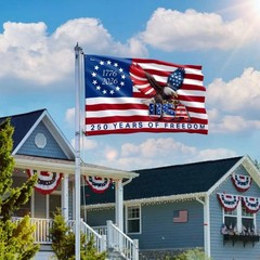 250 Years Anniversary Freedom 4th July Eagle US Flag (24*36 /36*60/ 48*72 Inch)