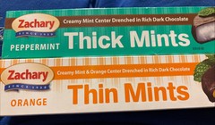Zachary Peppermint Thick Mints And Orange Thin Mints