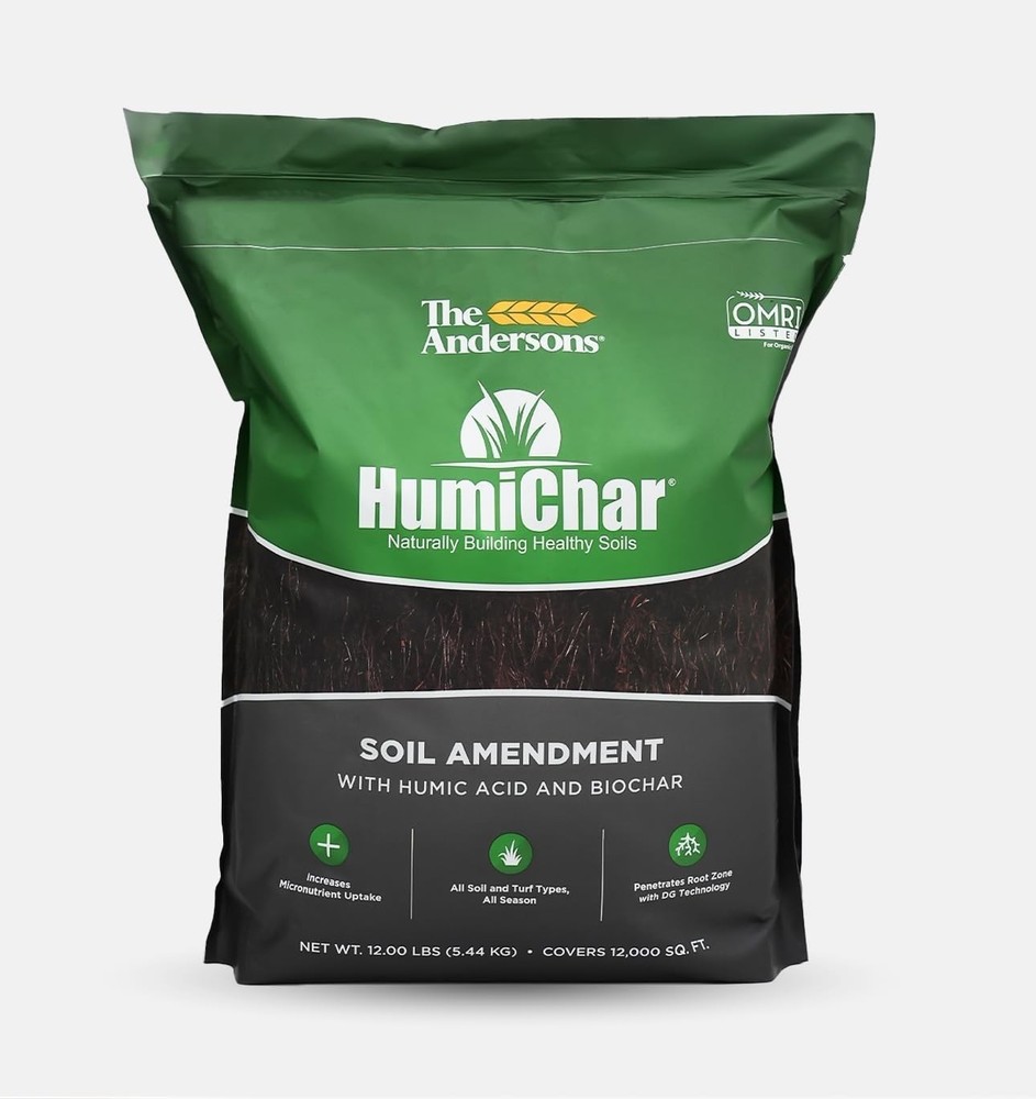 The Andersons Humichar Organic Soil Amendment with Humic Acid and Biochar Covers
