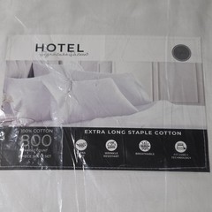 Hotel Signature Sateen Full 800TC 100% Cotton Sheet Set White Ultra Soft 6pc