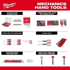 Milwaukee Combination Metric Wrench Mechanics Tool Set (15-Piece)