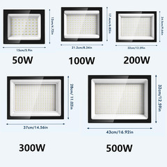1-20pc 50-500W LED Flood Light Outdoor Security Spotlight Landscape Garden Yard