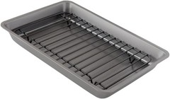 Durable 450°F Heat Safe Mini Roasting Pan with Rack – Easy Cleanup, Perfect Size