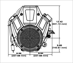 Briggs & Stratton Commercial Series 25HP 724cc Vertical Engine | 44T977-0009